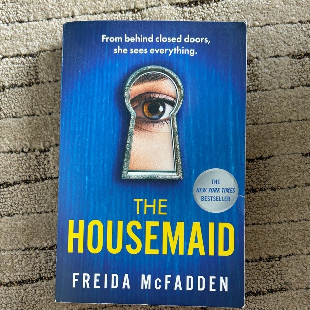 The Housemaid Paperback Blue Cover Psychological Thriller Novel